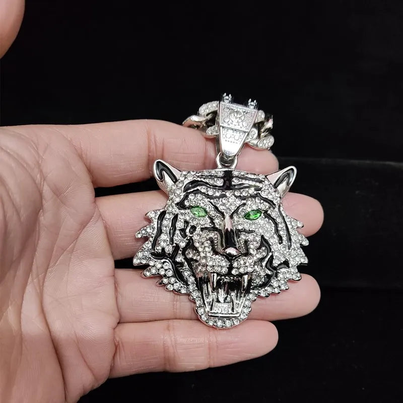 Hip Hop 3D Tiger Pendant