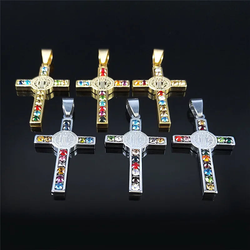 Sacred Cross Pendant Necklace