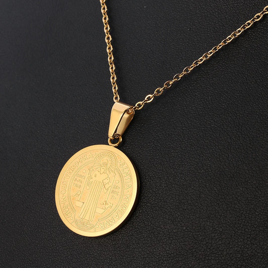 San Benito Medal Pendant Necklace