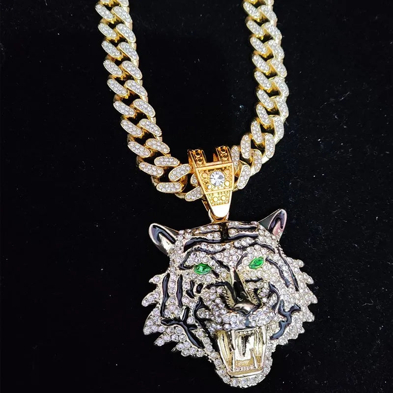 Hip Hop 3D Tiger Pendant