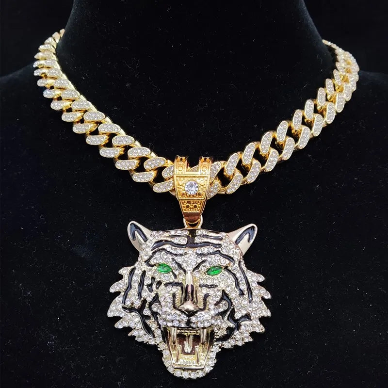 Hip Hop 3D Tiger Pendant