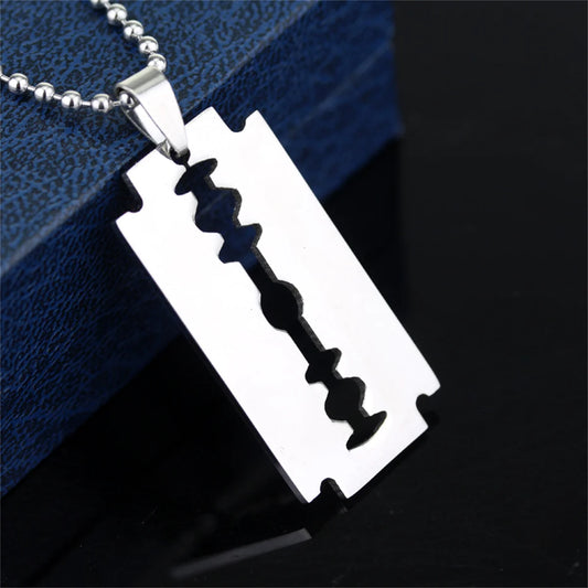 Stainless Steel Razor Pendant