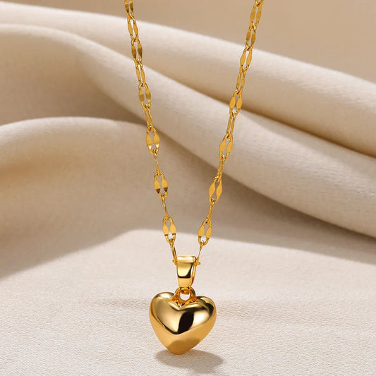 Love Heart Pendant Necklace