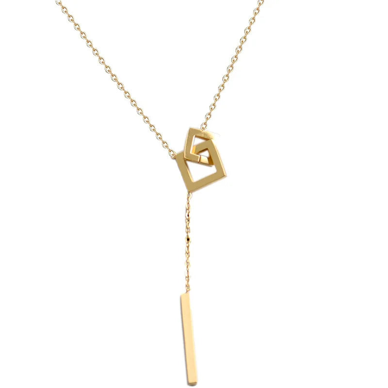 Cube Pendant Necklace