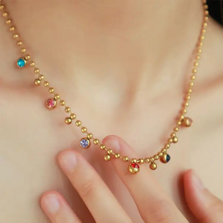 Multicolor Crystal Necklace