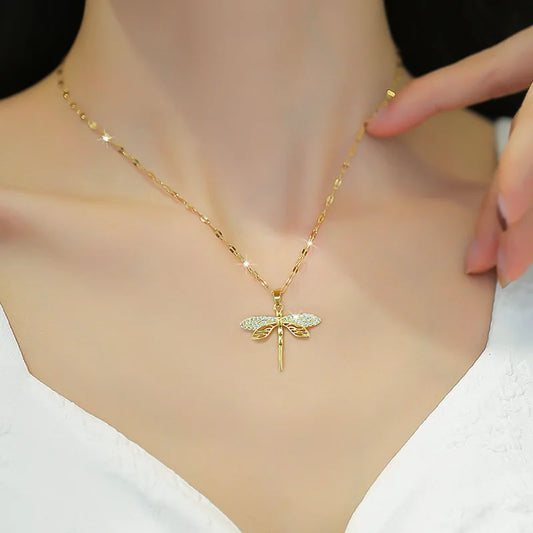 Dragonfly Pendant Necklace