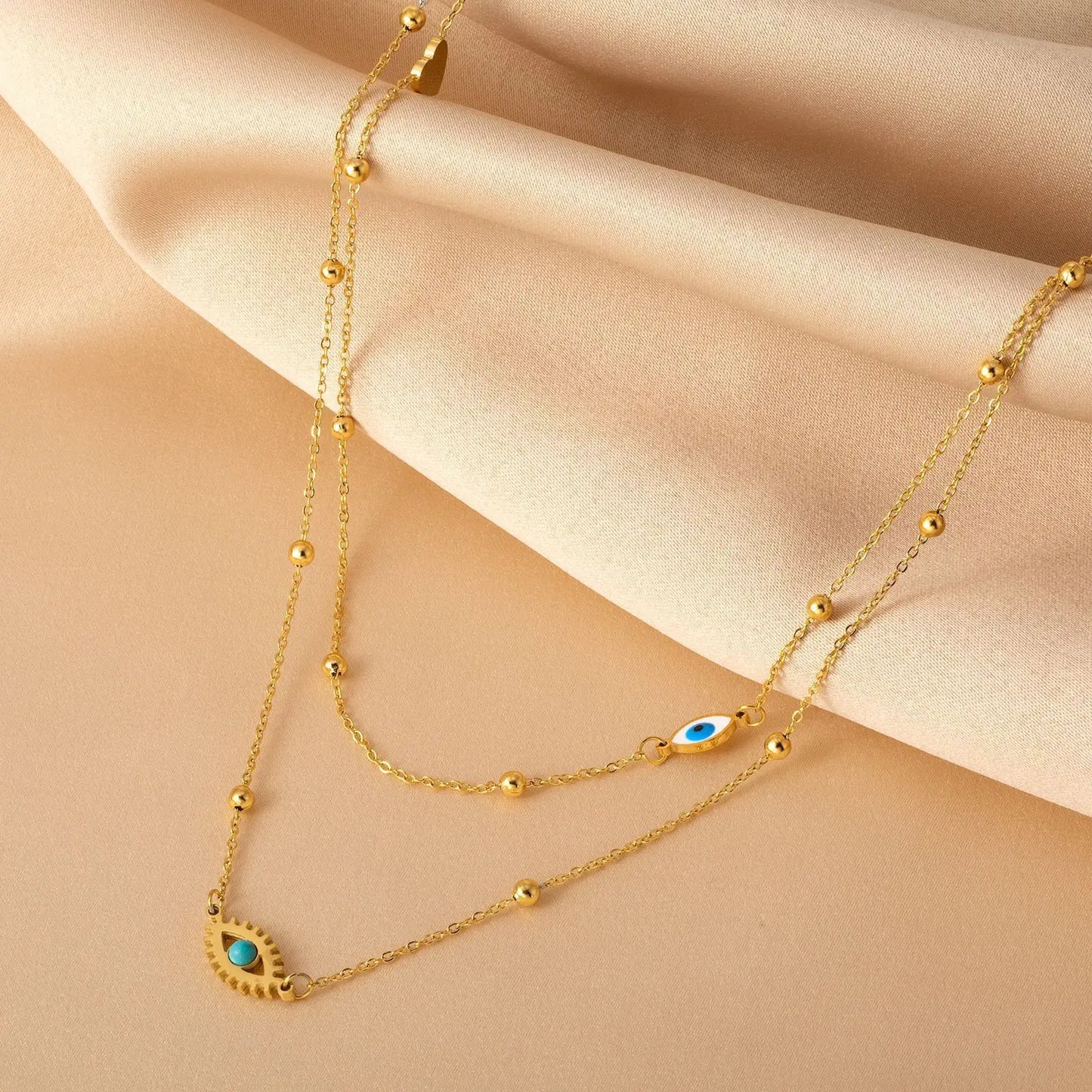 Retro Embossed Tulip Pendant Necklace