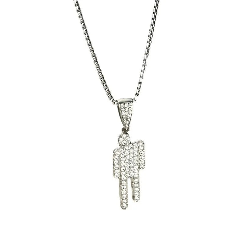 Creative Tilted Head Necklace