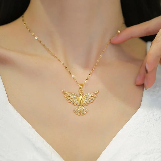Phoenix Eagle Pendant Necklace