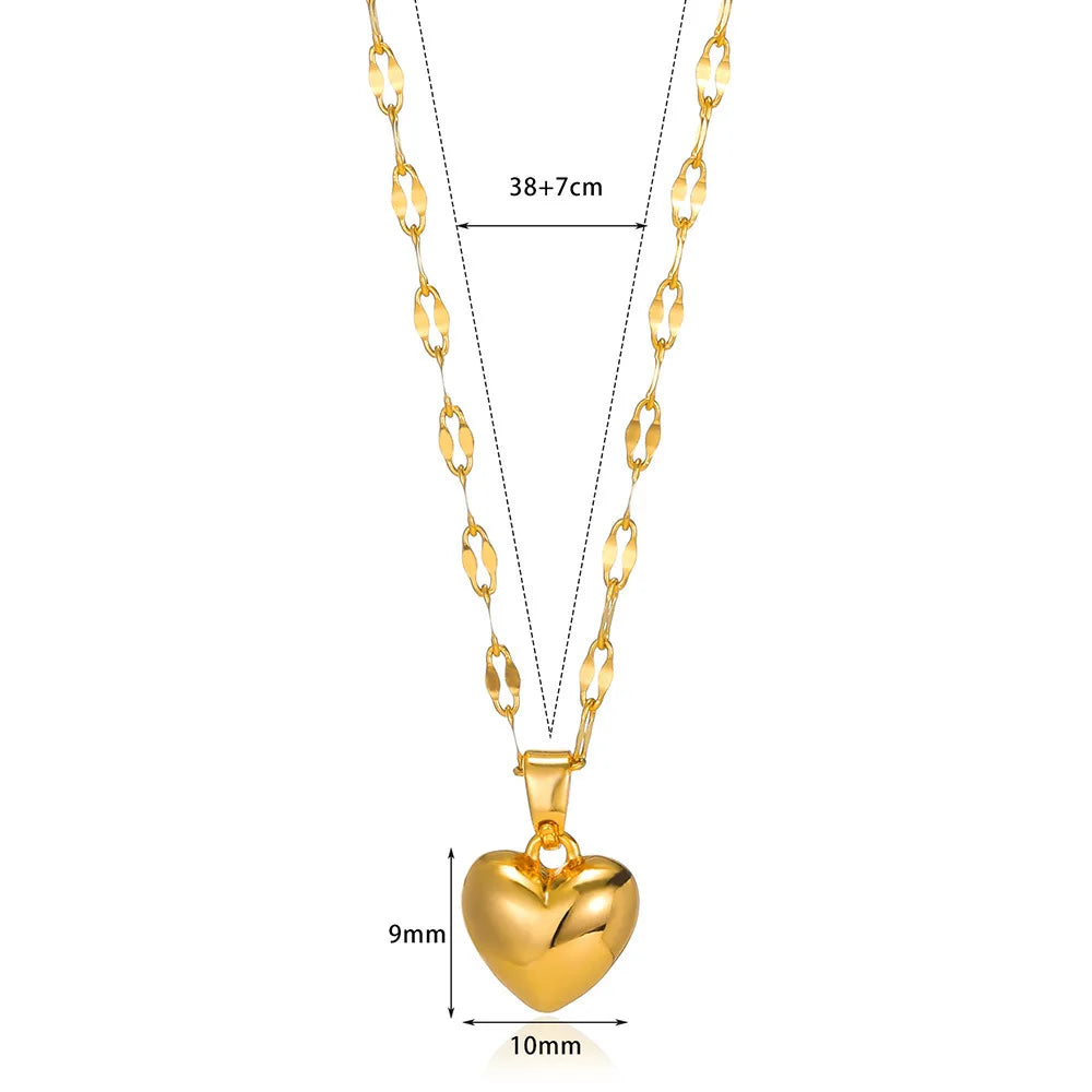 Love Heart Pendant Necklace