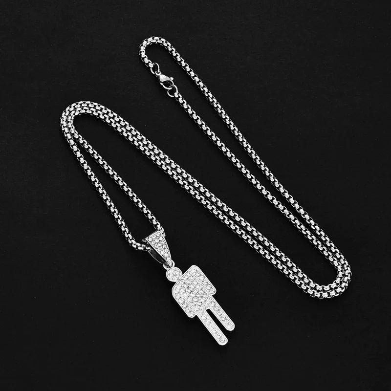 Creative Tilted Head Necklace