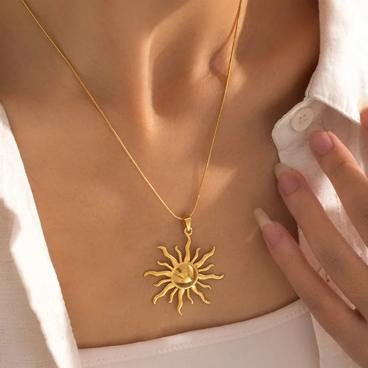 Sun Pendant Necklace