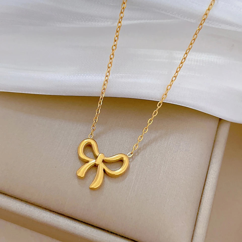 Korean Bowknot Necklace