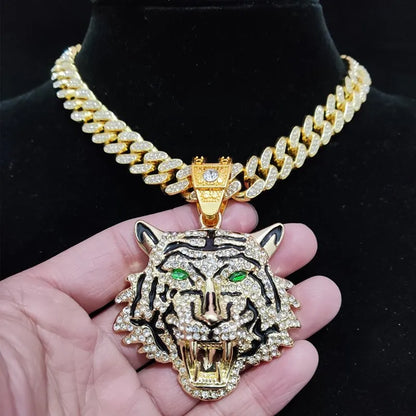 Hip Hop 3D Tiger Pendant