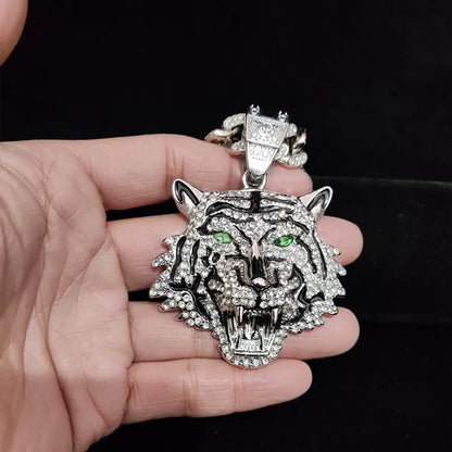 Hip Hop 3D Tiger Pendant