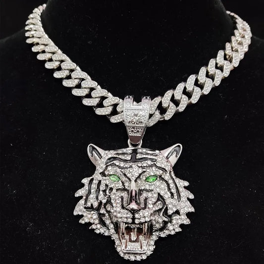 Hip Hop 3D Tiger Pendant