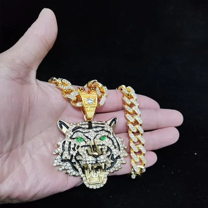 Hip Hop 3D Tiger Pendant