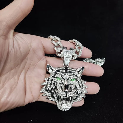 Hip Hop 3D Tiger Pendant