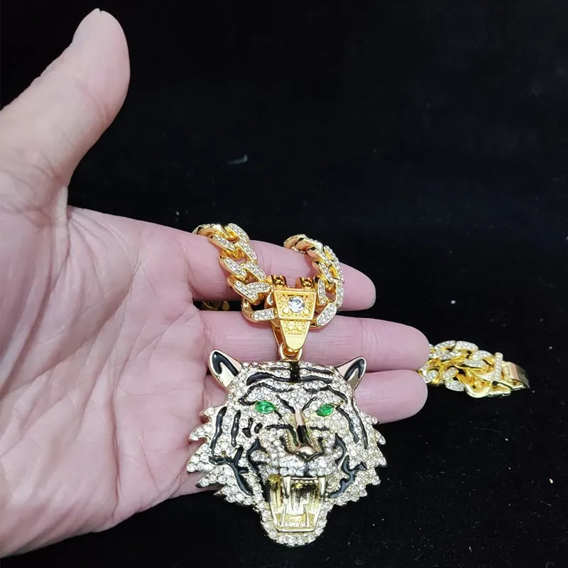 Hip Hop 3D Tiger Pendant