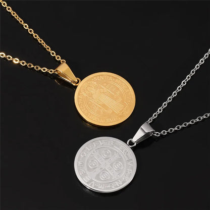 San Benito Medal Pendant Necklace