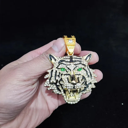 Hip Hop 3D Tiger Pendant