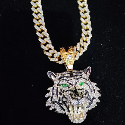 Hip Hop 3D Tiger Pendant