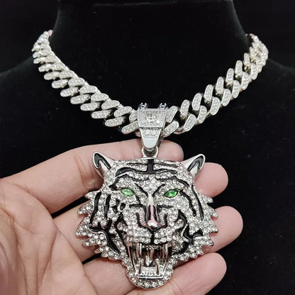 Hip Hop 3D Tiger Pendant