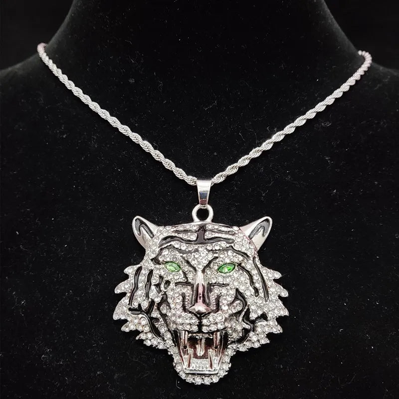 Hip Hop 3D Tiger Pendant
