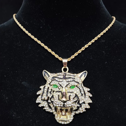 Hip Hop 3D Tiger Pendant