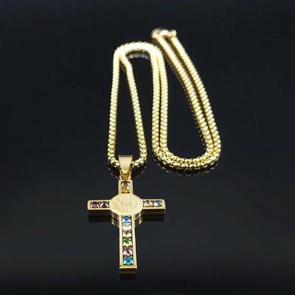 Sacred Cross Pendant Necklace