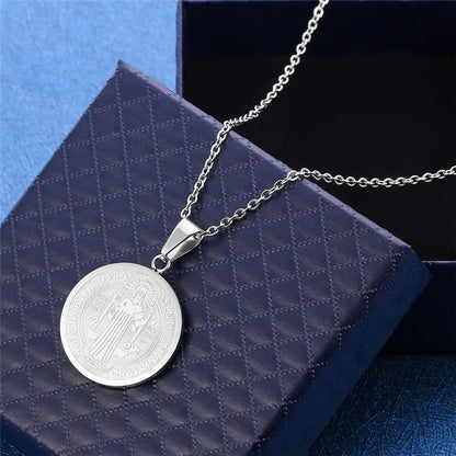 San Benito Medal Pendant Necklace