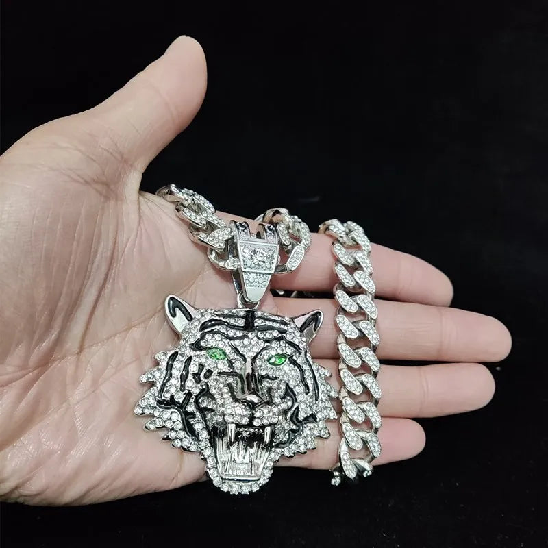 Hip Hop 3D Tiger Pendant