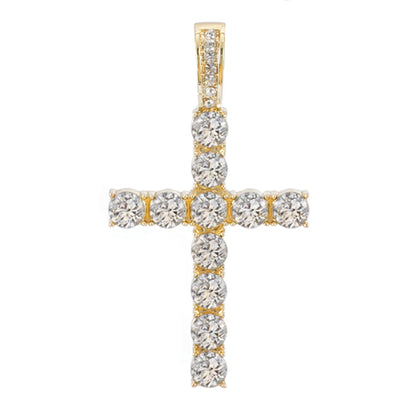 Iced Out Cross Pendant Necklace