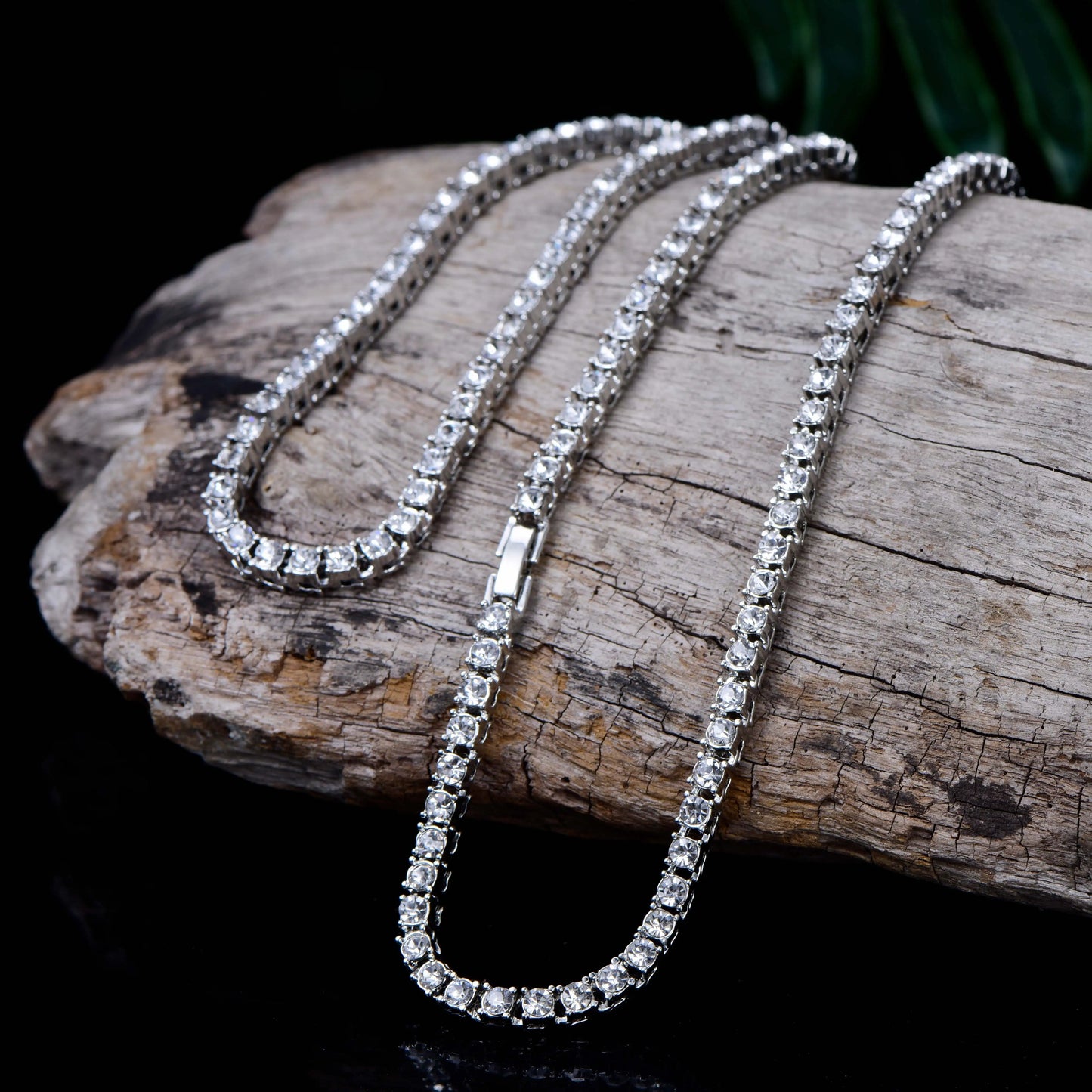 New Classical 4MM Tennis Chain Iced Out Bracelet Necklace Men Fashion Hip-Hop Jewelry Women 8/16/18/20/24/30inch Choker Gift