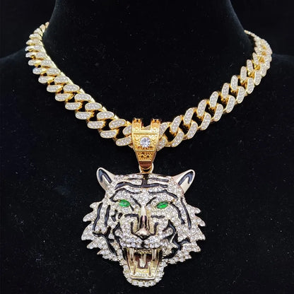 Hip Hop 3D Tiger Pendant