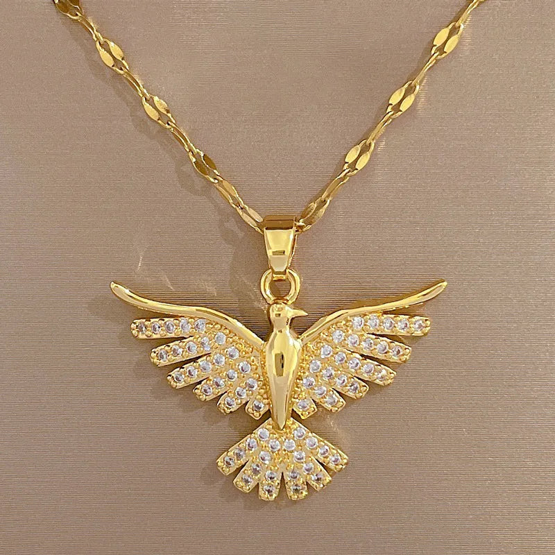 Phoenix Eagle Pendant Necklace