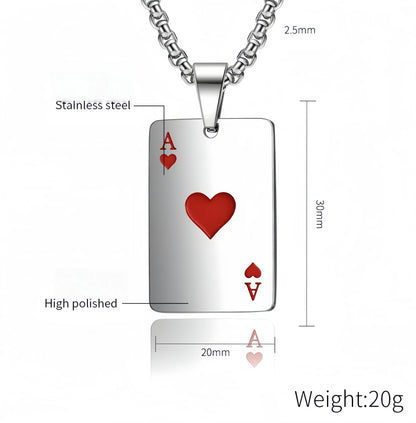 Spade & Heart Pendant Necklace