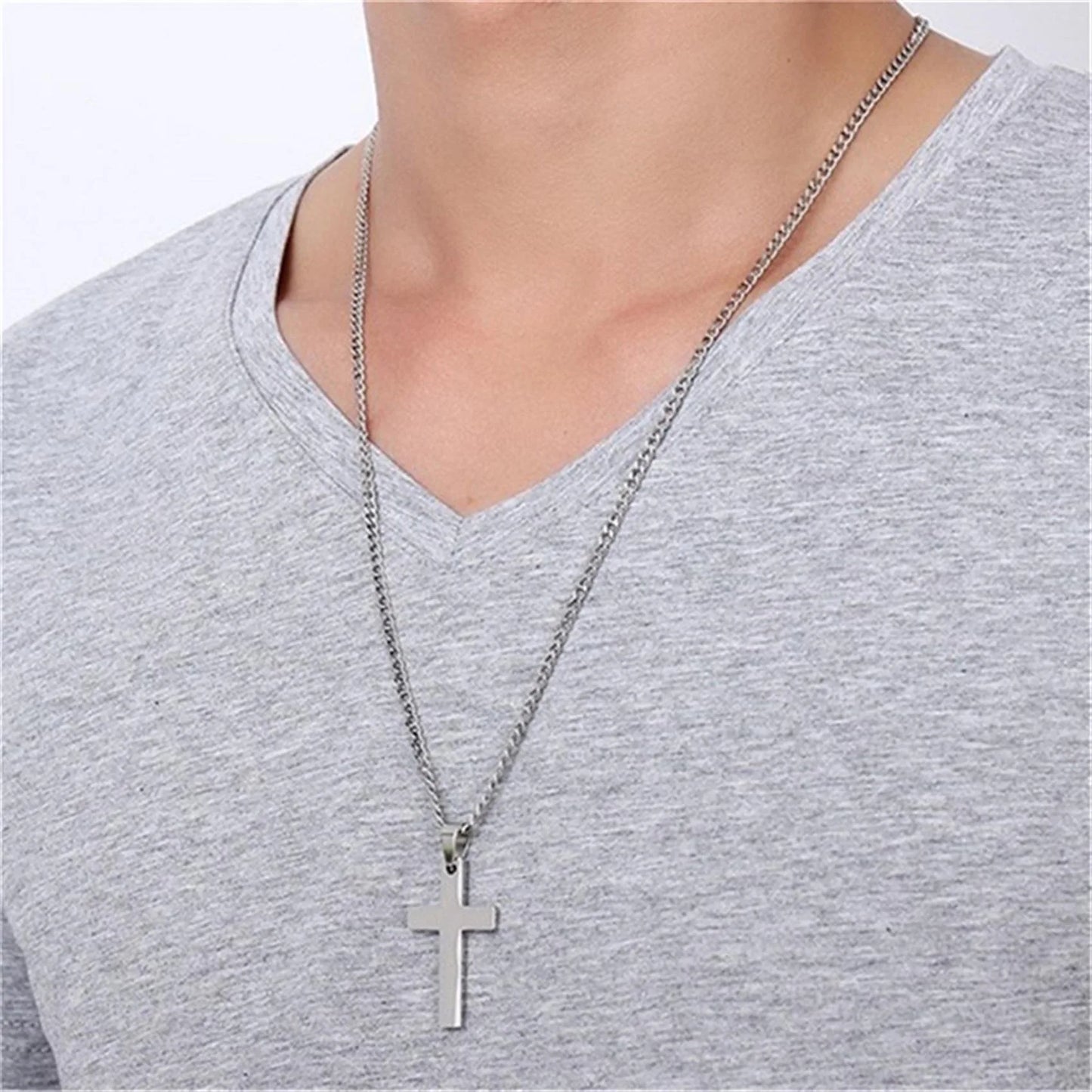 Stainless Steel Cross Necklace