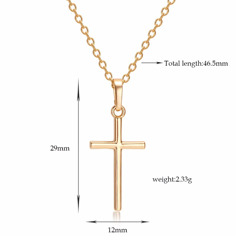 Silver Christian Cross Necklace