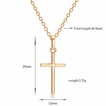 Silver Christian Cross Necklace