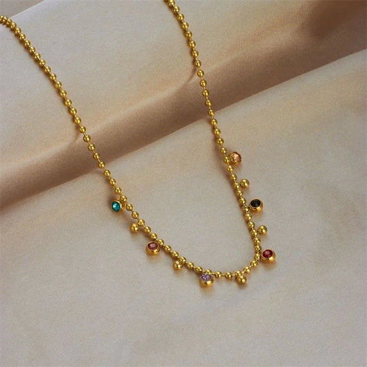 Multicolor Crystal Necklace