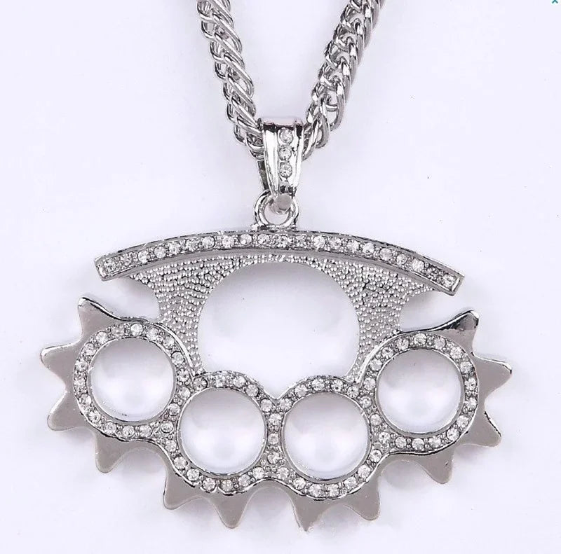 Icy Knuckle Pendant Necklace