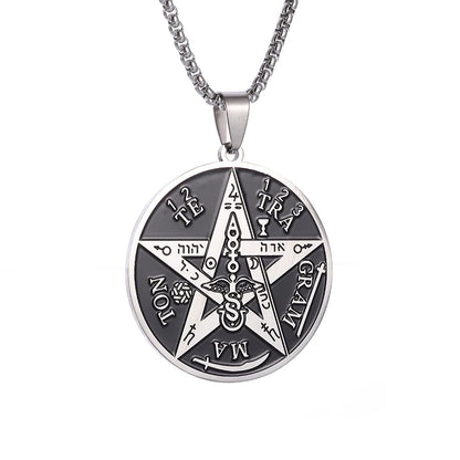 Witchcraft Pentagram Stainless Steel Necklace