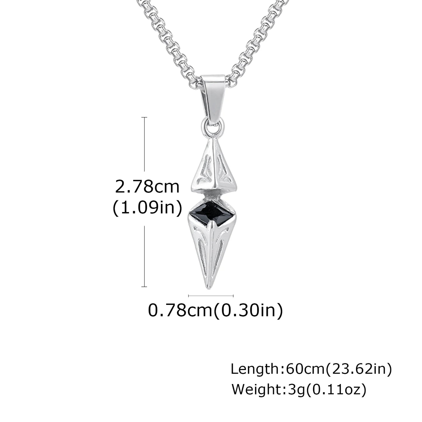 Stylish Blue Stone Necklaces for Men Women,Stainless Steel Geometric Pendant Collar,Valentine's Birthday Party Gift for Him