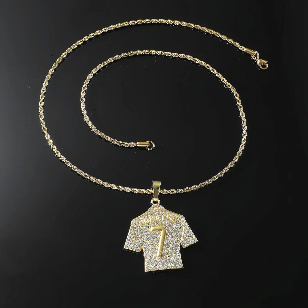 CR7 Zircon Pendant Necklace