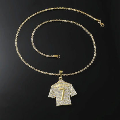 CR7 Zircon Pendant Necklace