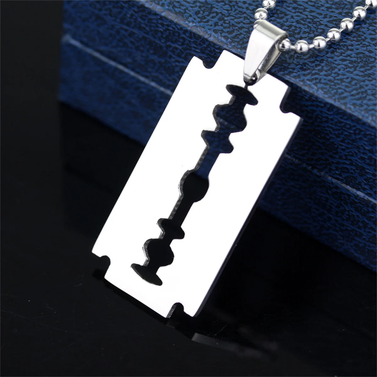Stainless Steel Razor Pendant