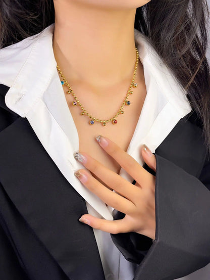 Multicolor Crystal Necklace