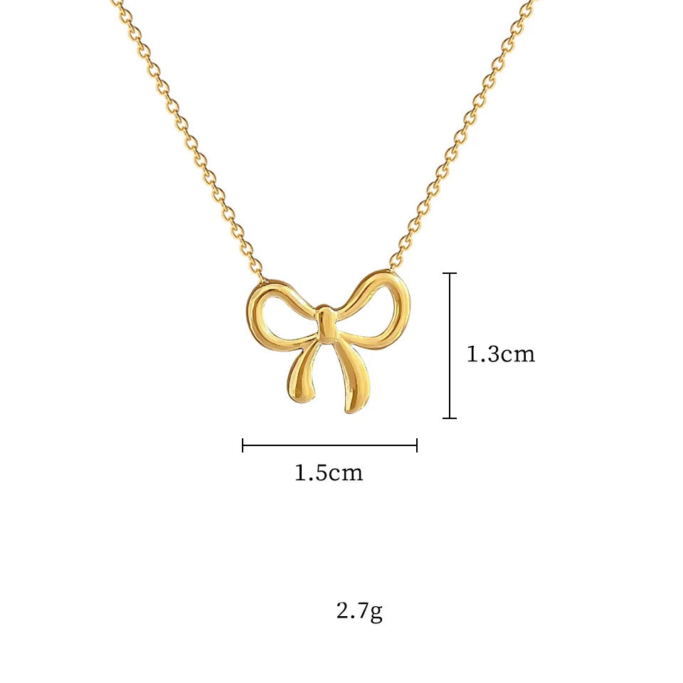 Korean  Bowknot Necklace
