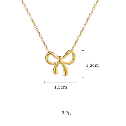 Korean  Bowknot Necklace